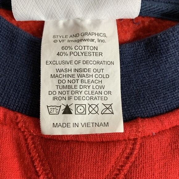 Vintage Jeff Gordon Sweatshirt Men's 2XL Embroidered Red Navy Classic Nascar - Picture 6 of 9